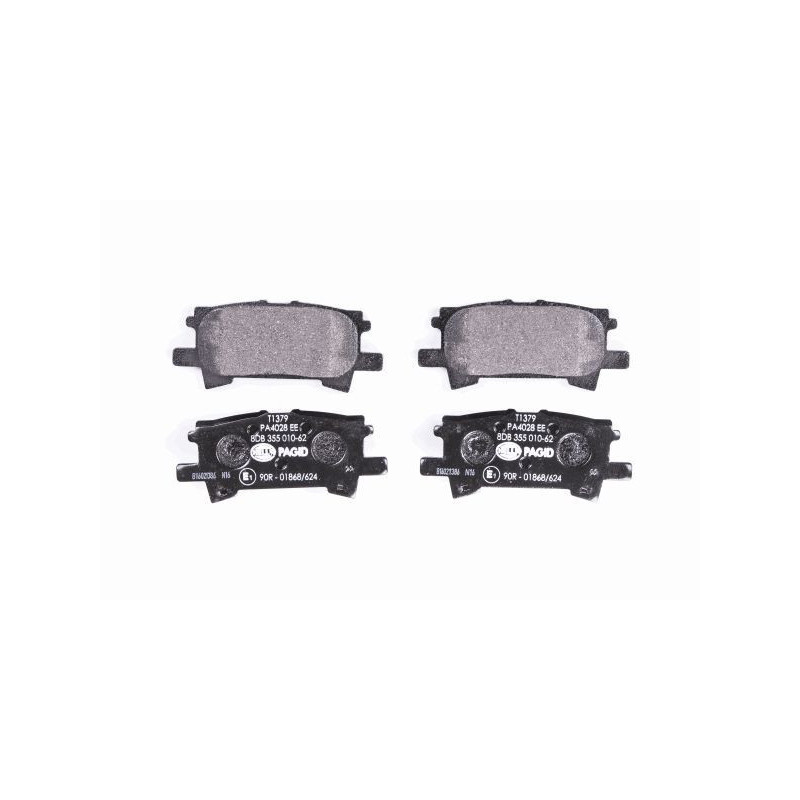 HELLA 8DB 355 010-621 Klocki hamulcowe Tył dla
