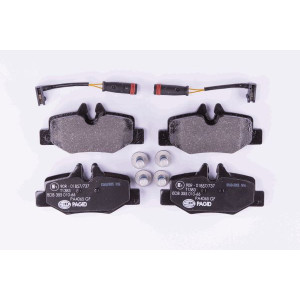 HELLA 8DB 355 010-661 Brzdové platničky Zadné pre