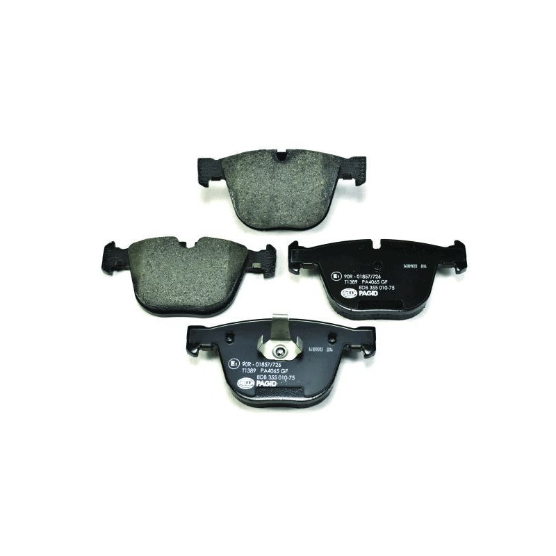 HELLA 8DB 355 010-751 Brzdové platničky Zadné pre
