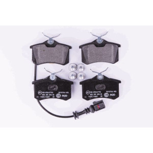 HELLA 8DB 355 010-781 Brzdové platničky Zadné pre