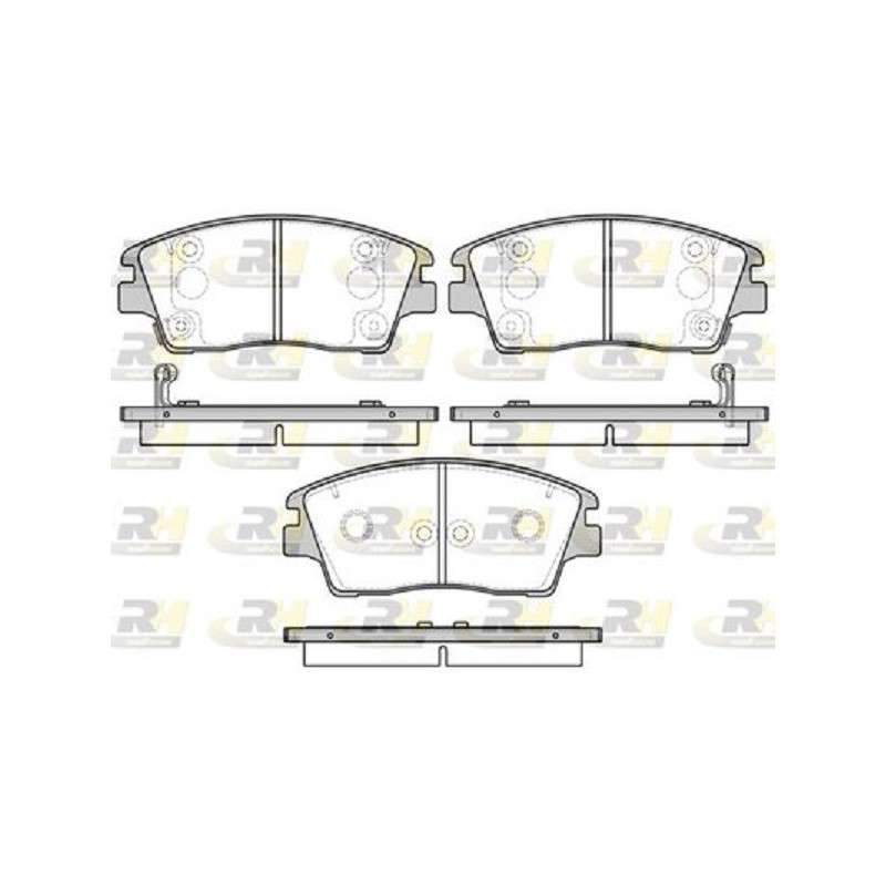 Brzdové platničky Predné pre Hyundai Tucson KIA Sportage ROADHOUSE 21676.02