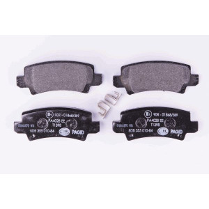 HELLA 8DB 355 010-841 Brzdové platničky Zadné pre