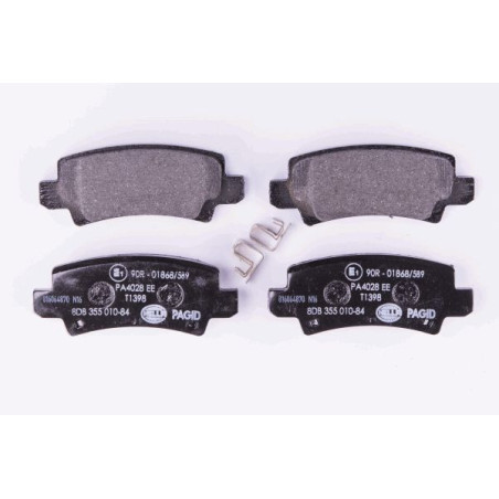 HELLA 8DB 355 010-841 Pastillas de freno Trasero para