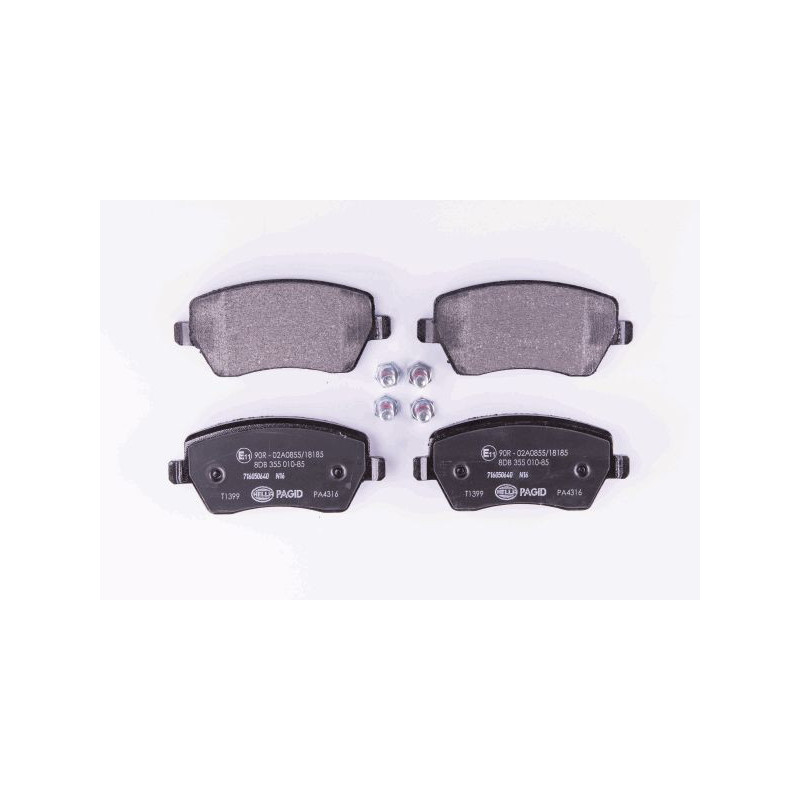 HELLA 8DB 355 010-851 Klocki hamulcowe Przód dla
