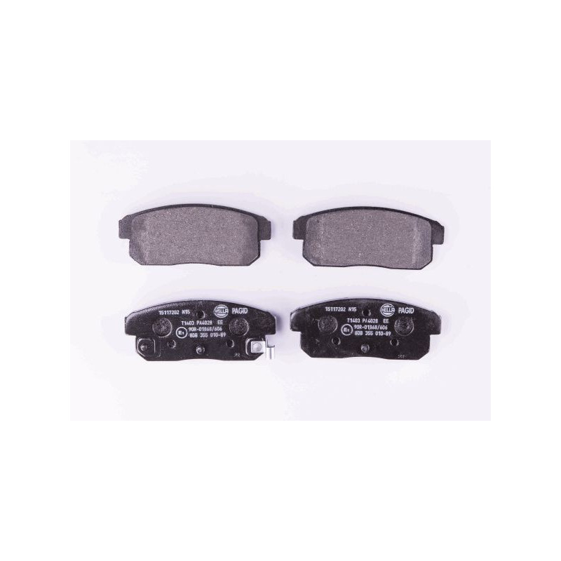 HELLA 8DB 355 010-891 Plaquettes de frein Arrière pour