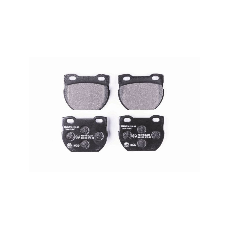 HELLA 8DB 355 010-921 Brake Pads Set Rear for