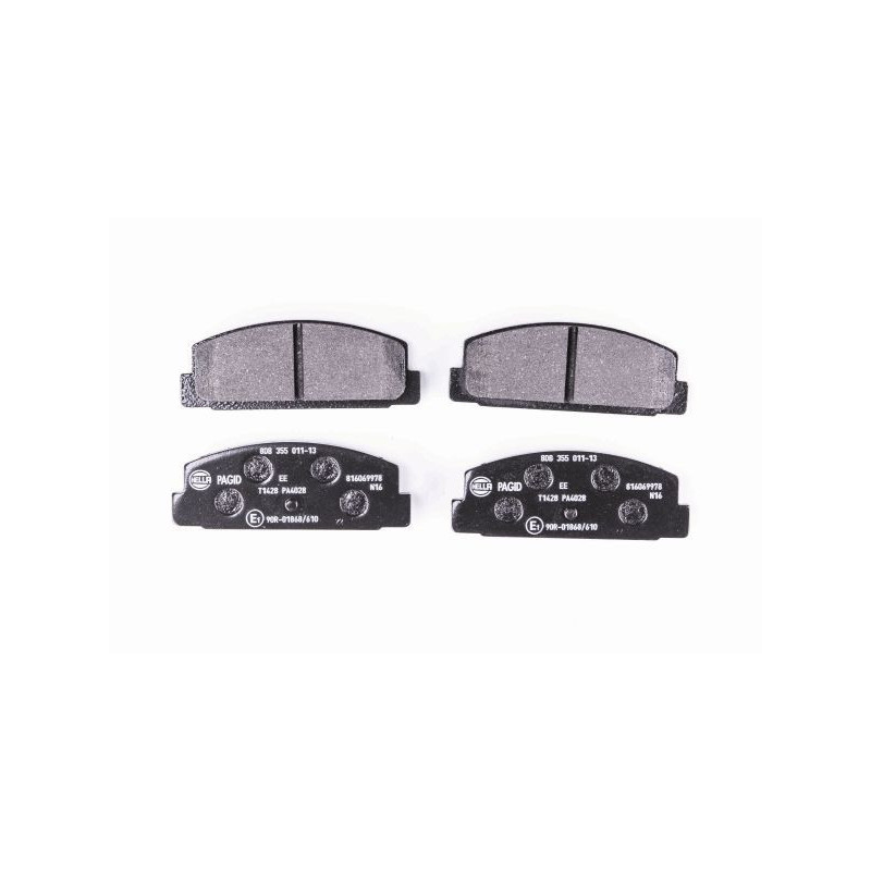HELLA 8DB 355 011-131 Pastillas de freno Trasero para