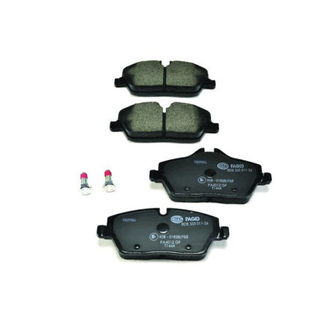 HELLA 8DB 355 011-261 Klocki hamulcowe Przód dla