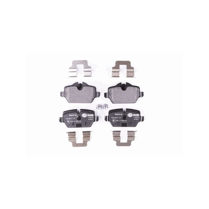 HELLA 8DB 355 011-271 Brake Pads Set Rear for