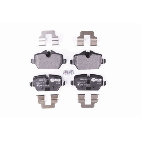 HELLA 8DB 355 011-271 Pastillas de freno Trasero para