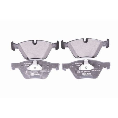 HELLA 8DB 355 011-321 Brzdové platničky Predné pre