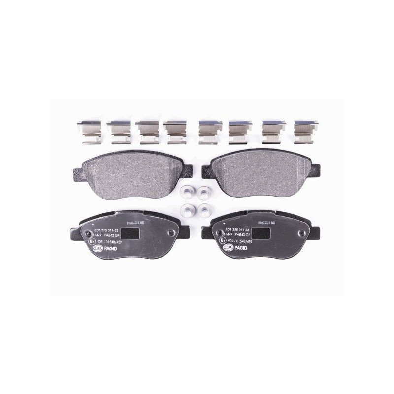 HELLA 8DB 355 011-331 Klocki hamulcowe Przód dla
