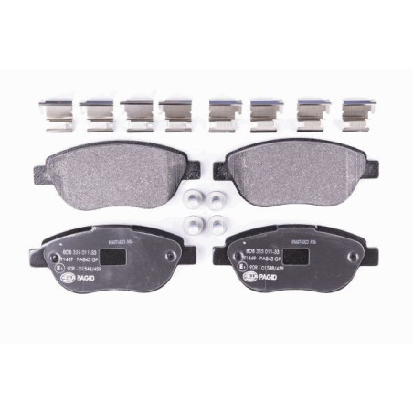 HELLA 8DB 355 011-331 Klocki hamulcowe Przód dla