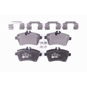 HELLA 8DB 355 011-381 Brzdové platničky Predné pre