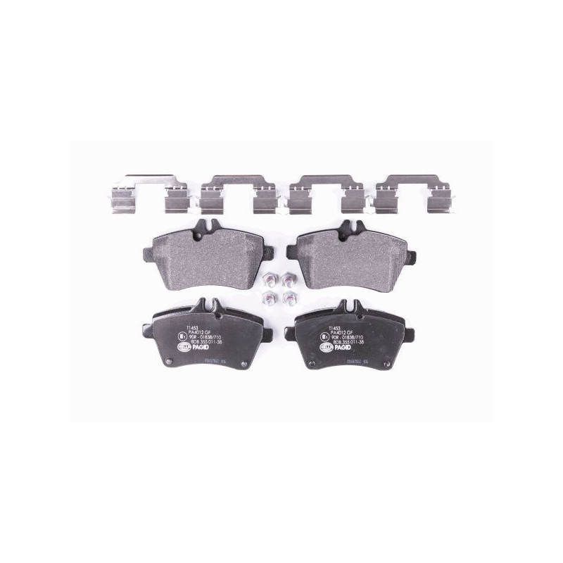 HELLA 8DB 355 011-381 Klocki hamulcowe Przód dla