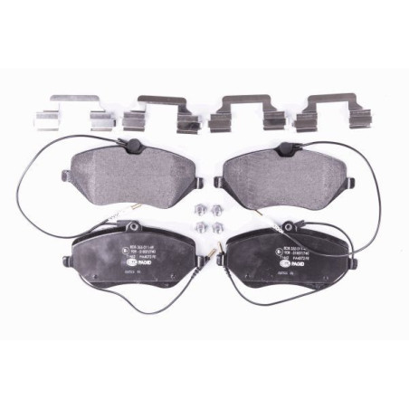 HELLA 8DB 355 011-491 Brzdové platničky Predné pre