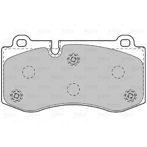Pastiglie freno Anteriore per Mercedes VALEO 598995