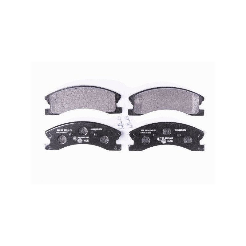 HELLA 8DB 355 011-541 Brzdové platničky Predné pre