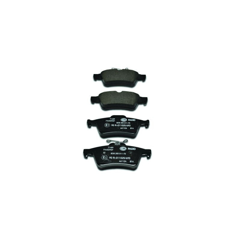 HELLA 8DB 355 011-731 Klocki hamulcowe Tył dla