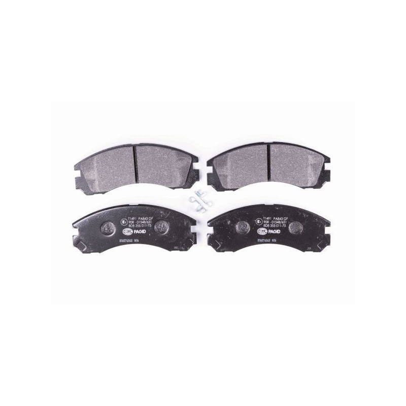 HELLA 8DB 355 011-751 Brake Pads Set Front for