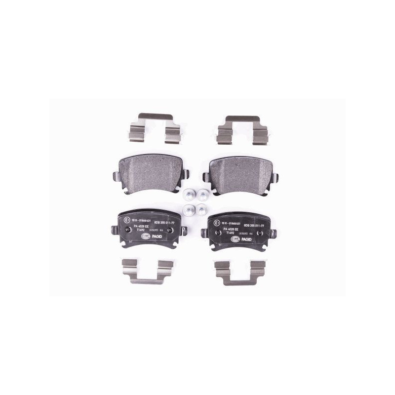 HELLA 8DB 355 011-771 Plaquettes de frein Arrière pour