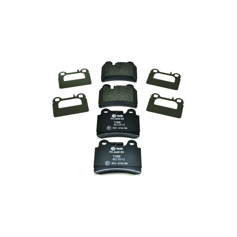 HELLA 8DB 355 011-861 Klocki hamulcowe Tył dla