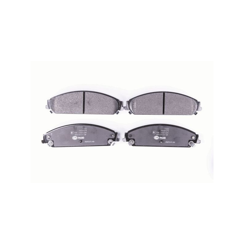 HELLA 8DB 355 011-891 Pastillas de freno Delantero para