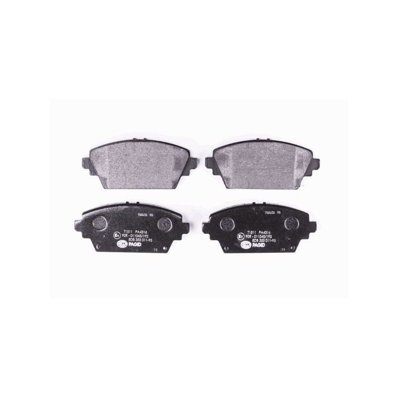HELLA 8DB 355 011-951 Klocki hamulcowe Przód dla