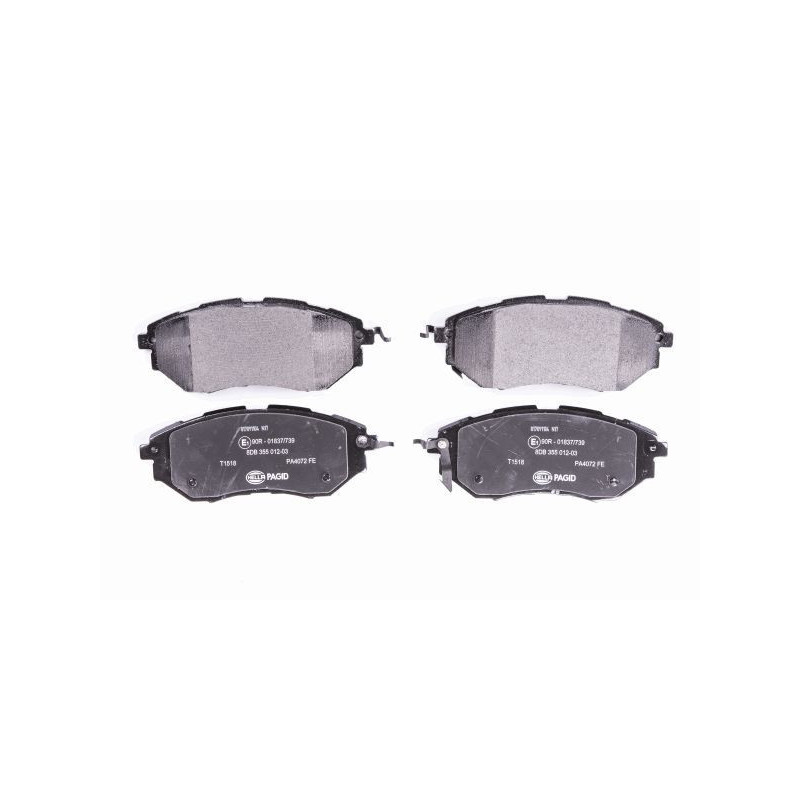 HELLA 8DB 355 012-031 Klocki hamulcowe Przód dla