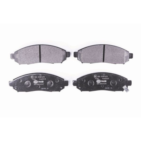 HELLA 8DB 355 012-071 Brzdové platničky Predné pre