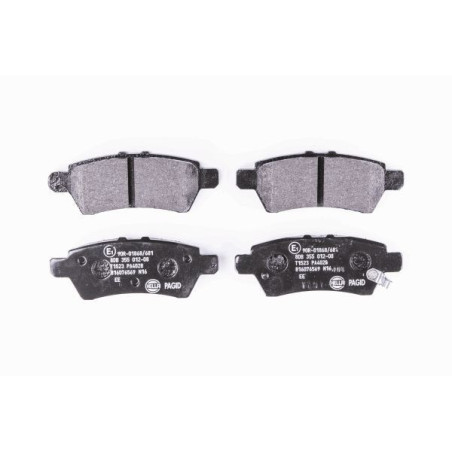 HELLA 8DB 355 012-081 Klocki hamulcowe Tył dla