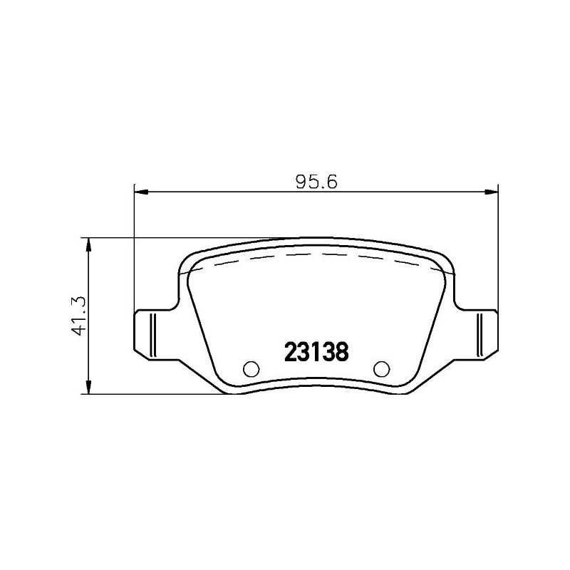 HELLA 8DB 355 012-131 Pastillas de freno Trasero para