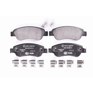 HELLA 8DB 355 012-141 Brzdové platničky Predné pre