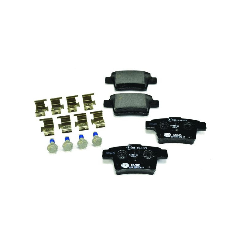 HELLA 8DB 355 012-171 Klocki hamulcowe Tył dla