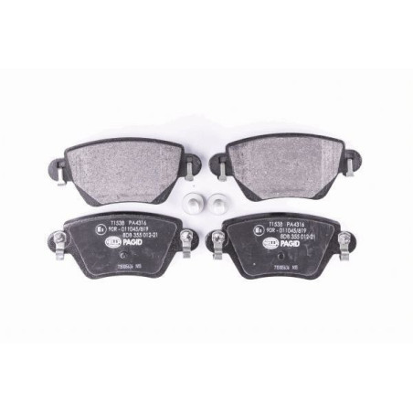 HELLA 8DB 355 012-211 Klocki hamulcowe Tył dla