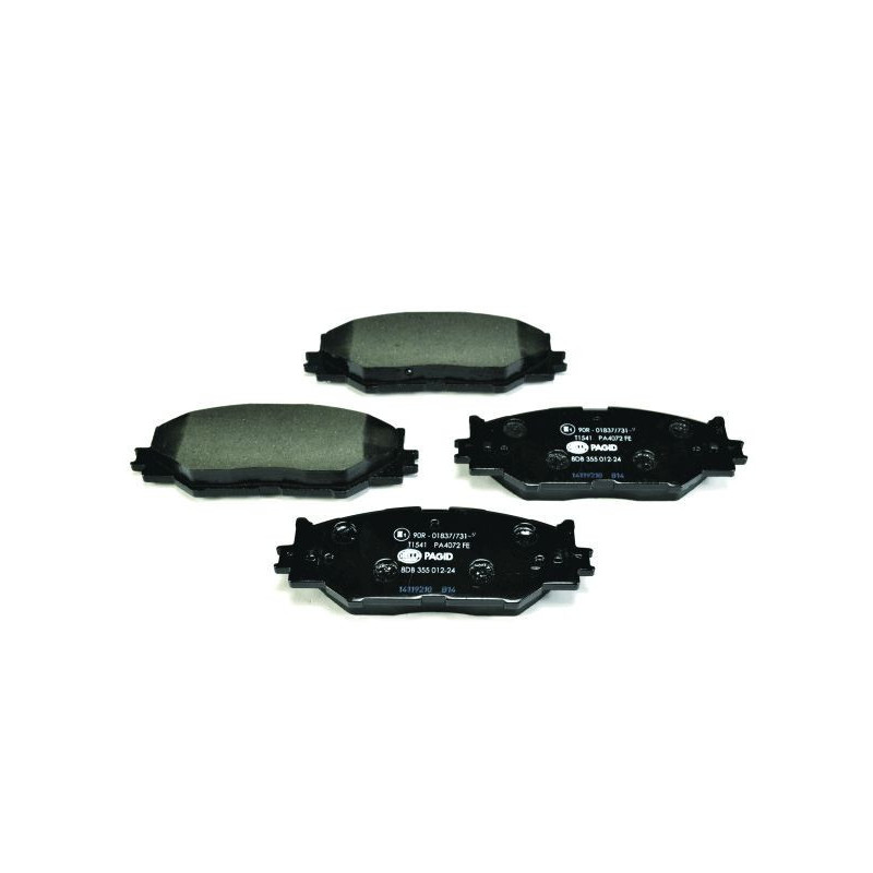 HELLA 8DB 355 012-241 Brzdové platničky Predné pre