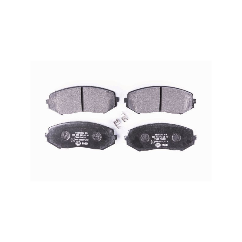 HELLA 8DB 355 012-351 Brzdové platničky Predné pre