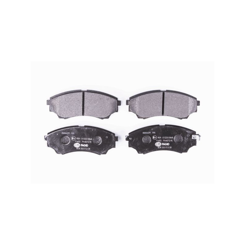 HELLA 8DB 355 012-381 Brzdové destičky Přední pro