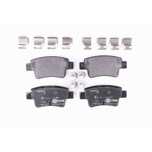 HELLA 8DB 355 012-391 Pastillas de freno Trasero para