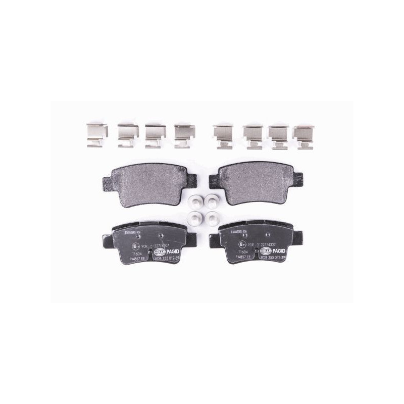 HELLA 8DB 355 012-391 Brake Pads Set Rear for