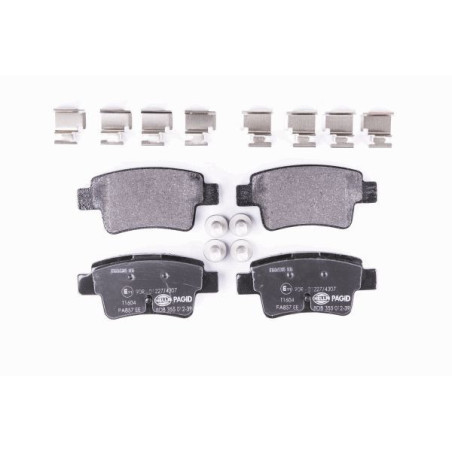 HELLA 8DB 355 012-391 Plaquettes de frein Arrière pour