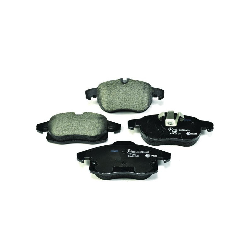 HELLA 8DB 355 012-681 Brzdové platničky Predné pre