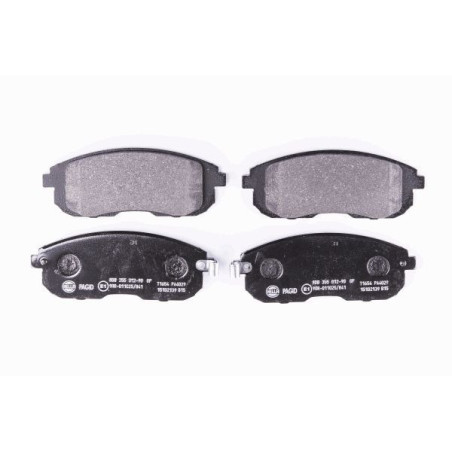 HELLA 8DB 355 012-901 Brzdové platničky Predné pre