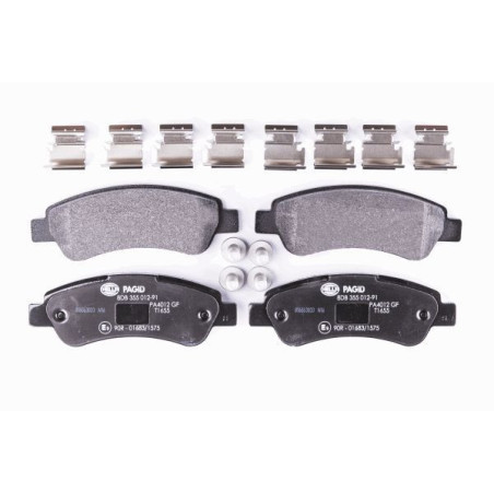 HELLA 8DB 355 012-911 Klocki hamulcowe Tył dla