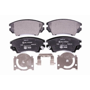 HELLA 8DB 355 013-041 Brzdové platničky Predné pre