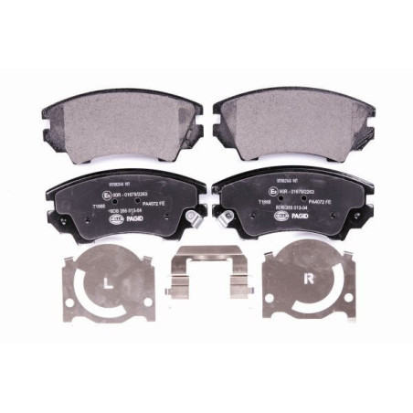 HELLA 8DB 355 013-041 Plaquettes de frein Avant pour