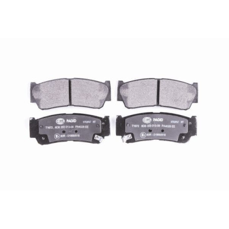 HELLA 8DB 355 013-081 Brzdové destičky Zadní pro