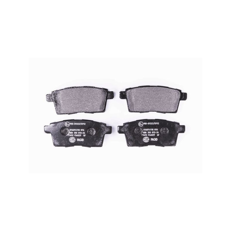 HELLA 8DB 355 013-261 Klocki hamulcowe Tył dla