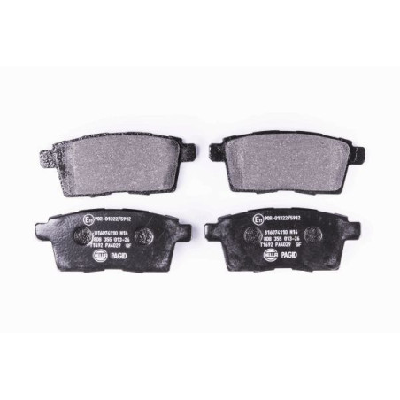 HELLA 8DB 355 013-261 Brzdové destičky Zadní pro