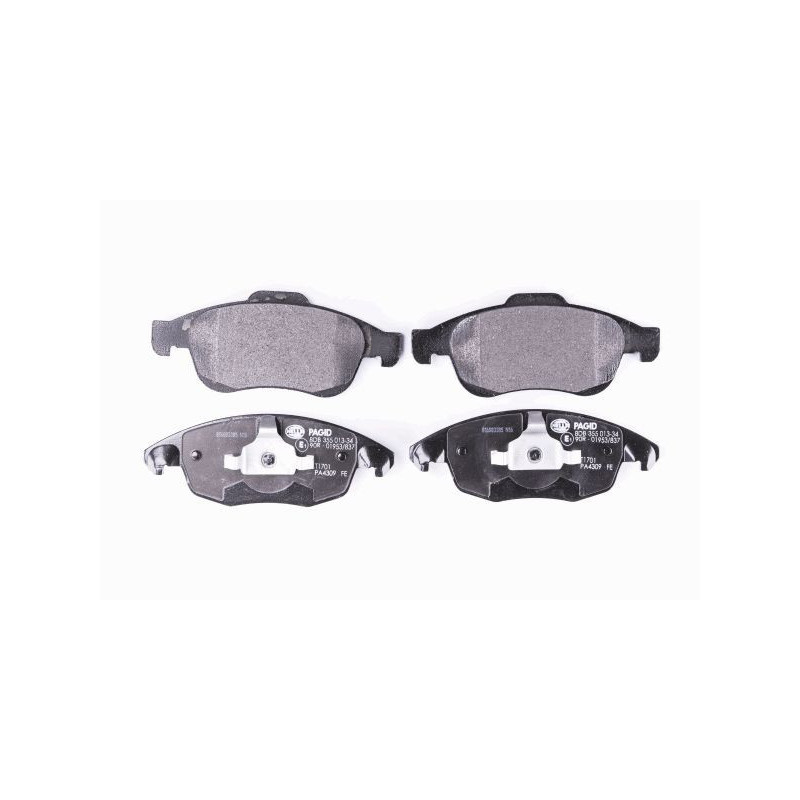 HELLA 8DB 355 013-341 Plaquettes de frein Avant pour